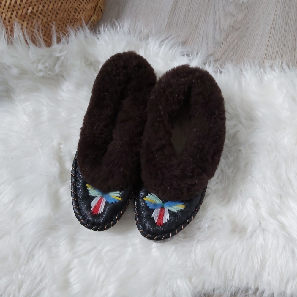 Polish Handmade highlanders embroidered slippers